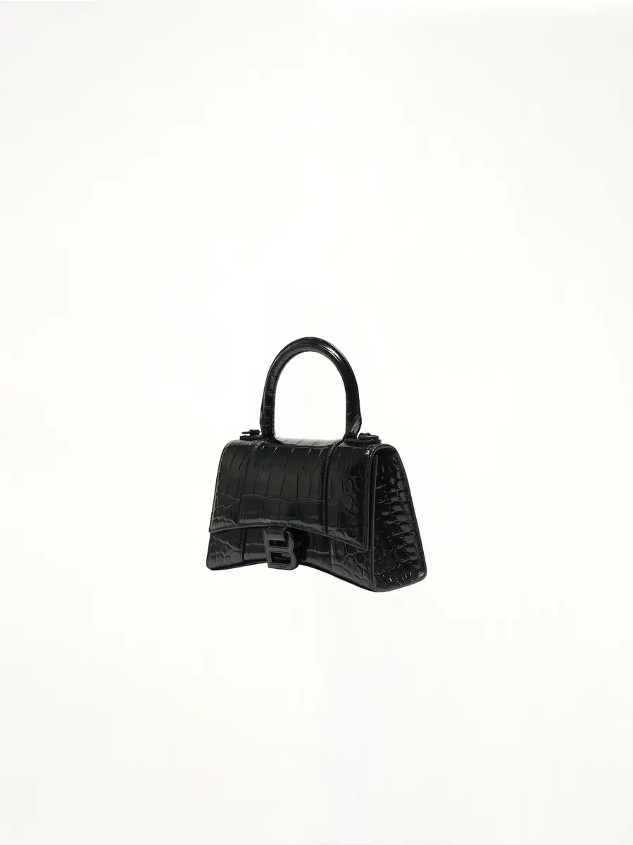Balenciaga Hourglass XS Croco Embossed Bag | Thumbnail 2 Balenciaga Hourglass XS Croco Embossed Bag | Thumbnail 2