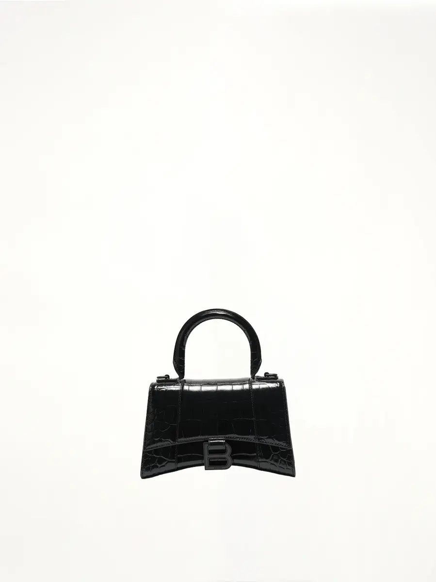 Balenciaga Hourglass XS Croco Embossed Bag | Thumbnail 3 Balenciaga Hourglass XS Croco Embossed Bag | Thumbnail 3