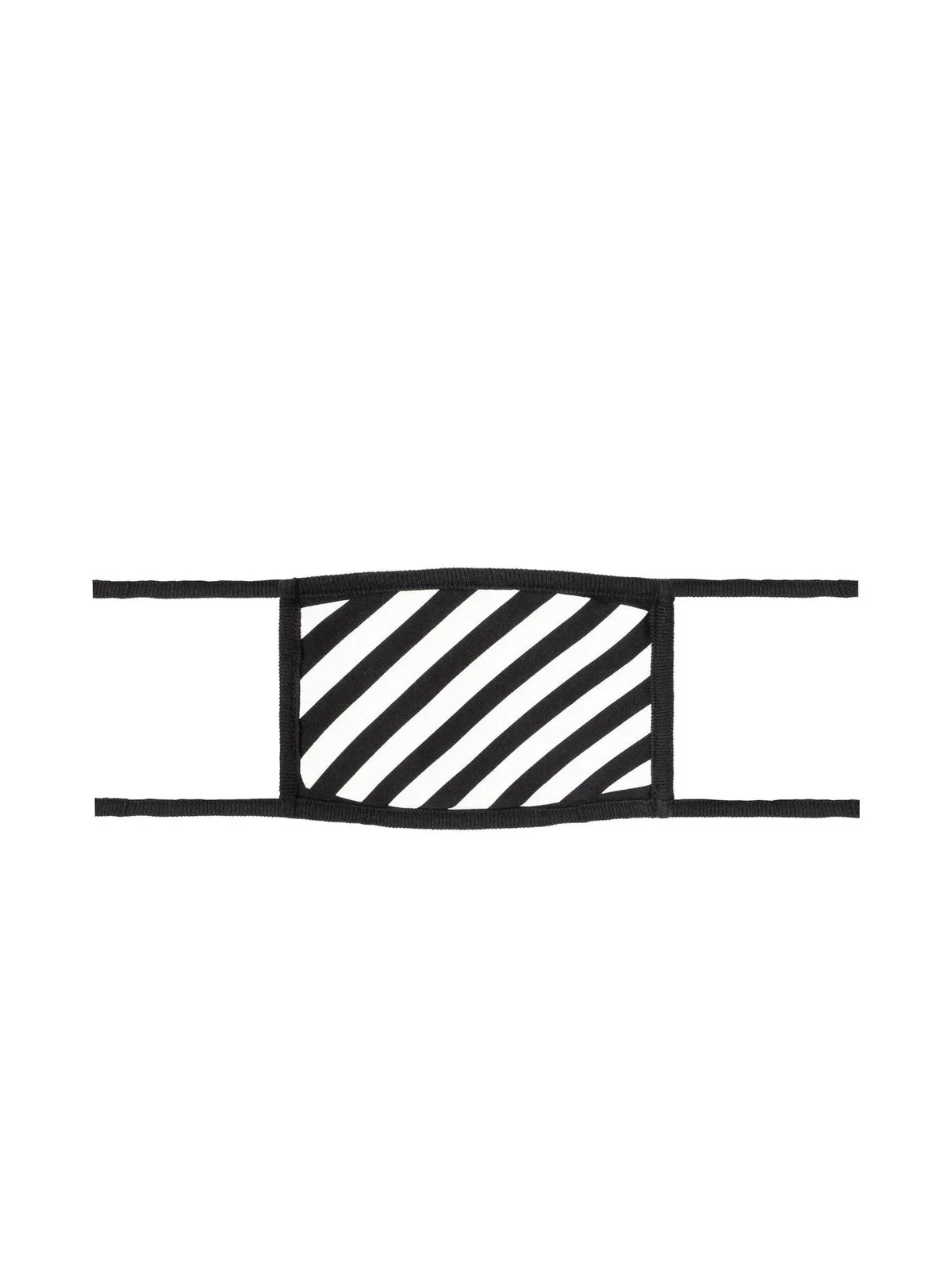 Off-White Diagonal Stripe Mask