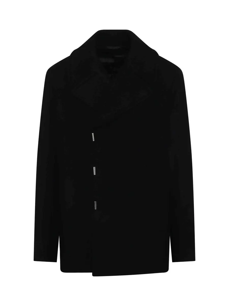Givenchy Hook & Bar Quilted Peacoat | Image 1 Givenchy Hook & Bar Quilted Peacoat | Image 1