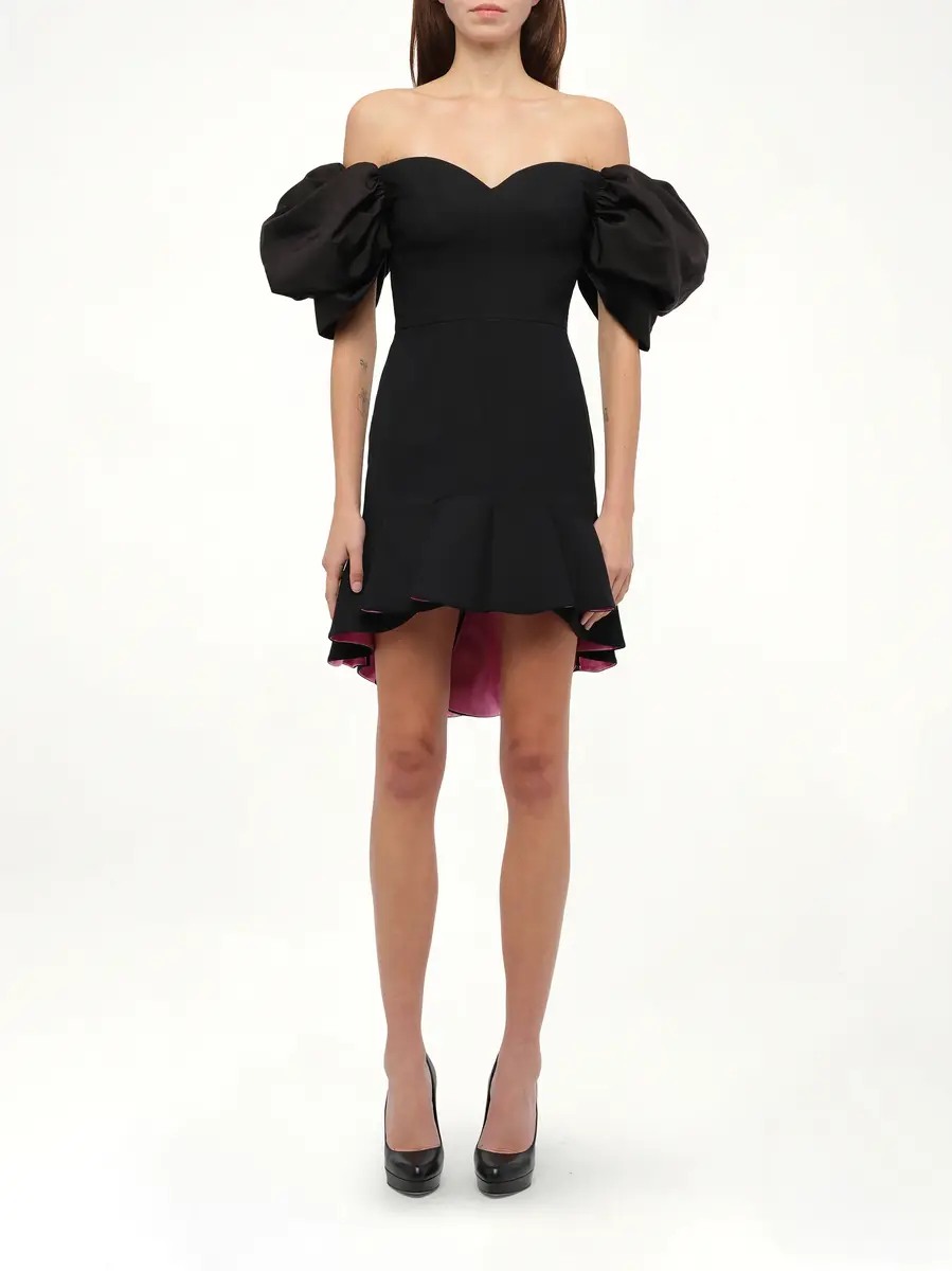 Alexander McQueen Wool Silk Dress | Thumbnail 4 Alexander McQueen Wool Silk Dress | Thumbnail 4