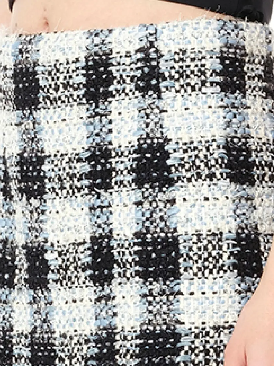 Alexander McQueen Check Tweed Skirt | Thumbnail 3 Alexander McQueen Check Tweed Skirt | Thumbnail 3