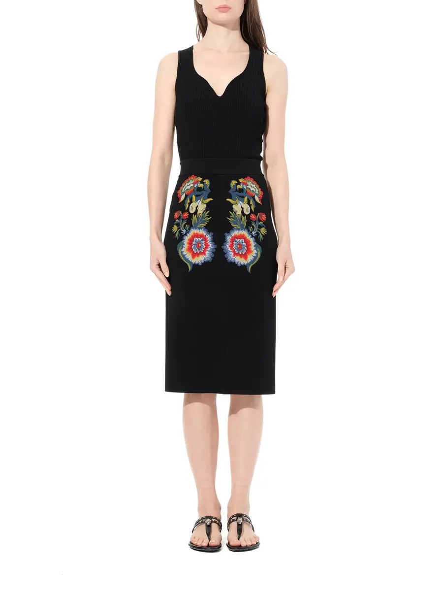 Alexander McQueen Pencil Knee Skirt | Thumbnail 4 Alexander McQueen Pencil Knee Skirt | Thumbnail 4