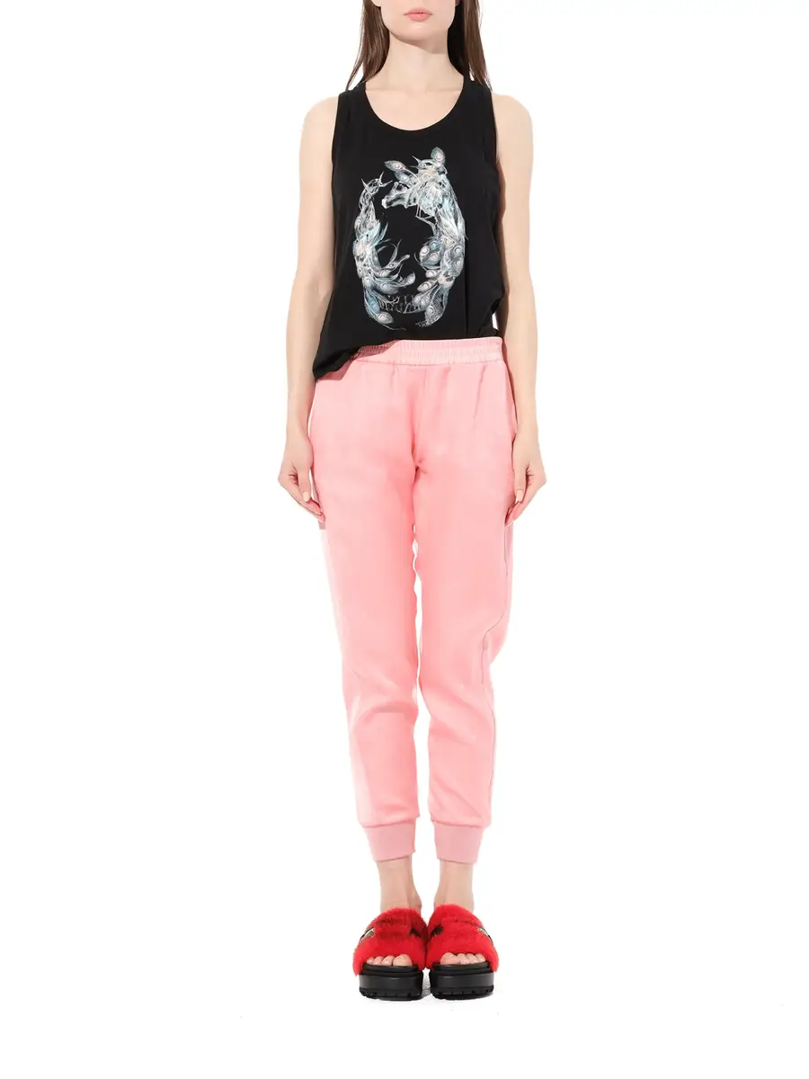 Alexander McQueen Satin Organza Jogger in Anemone | Thumbnail 4 Alexander McQueen Satin Organza Jogger in Anemone | Thumbnail 4