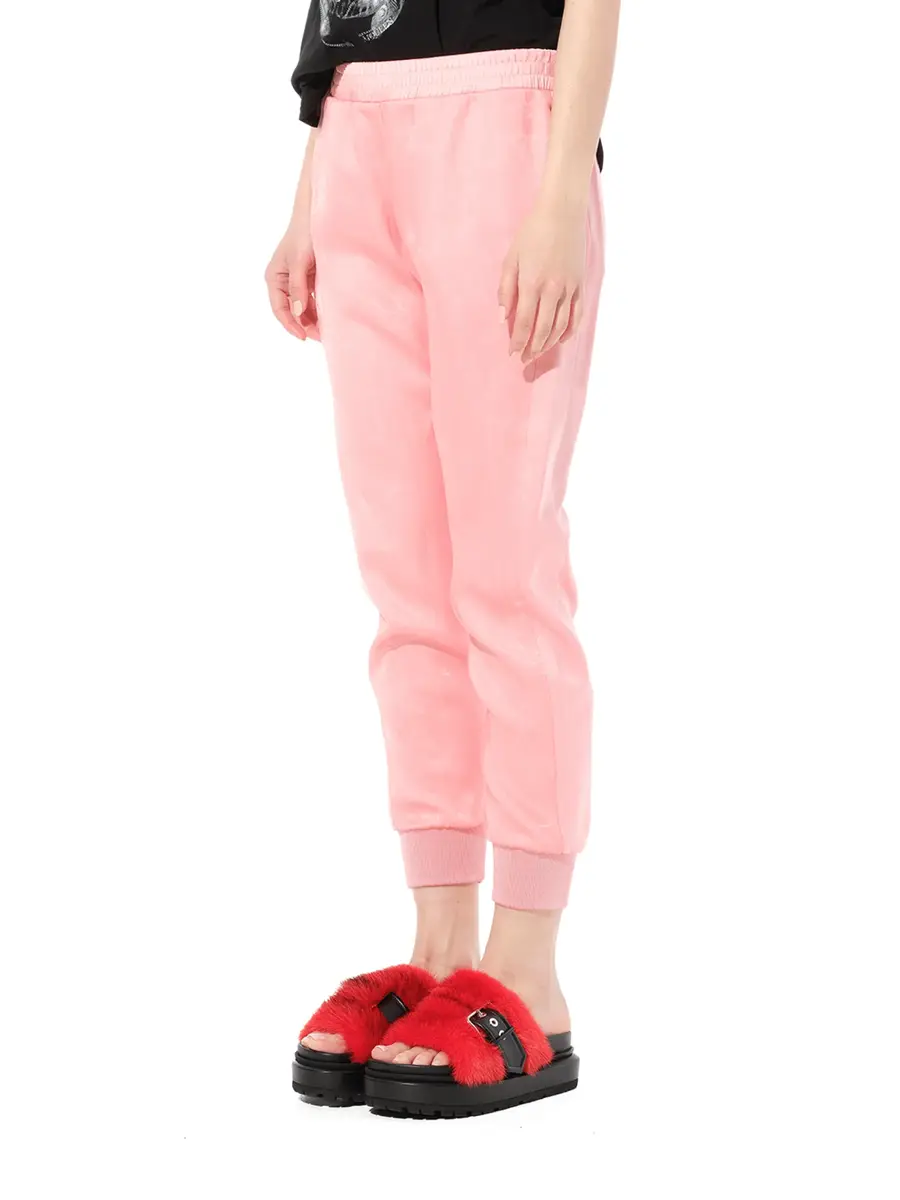Alexander McQueen Satin Organza Jogger in Anemone | Thumbnail 5 Alexander McQueen Satin Organza Jogger in Anemone | Thumbnail 5