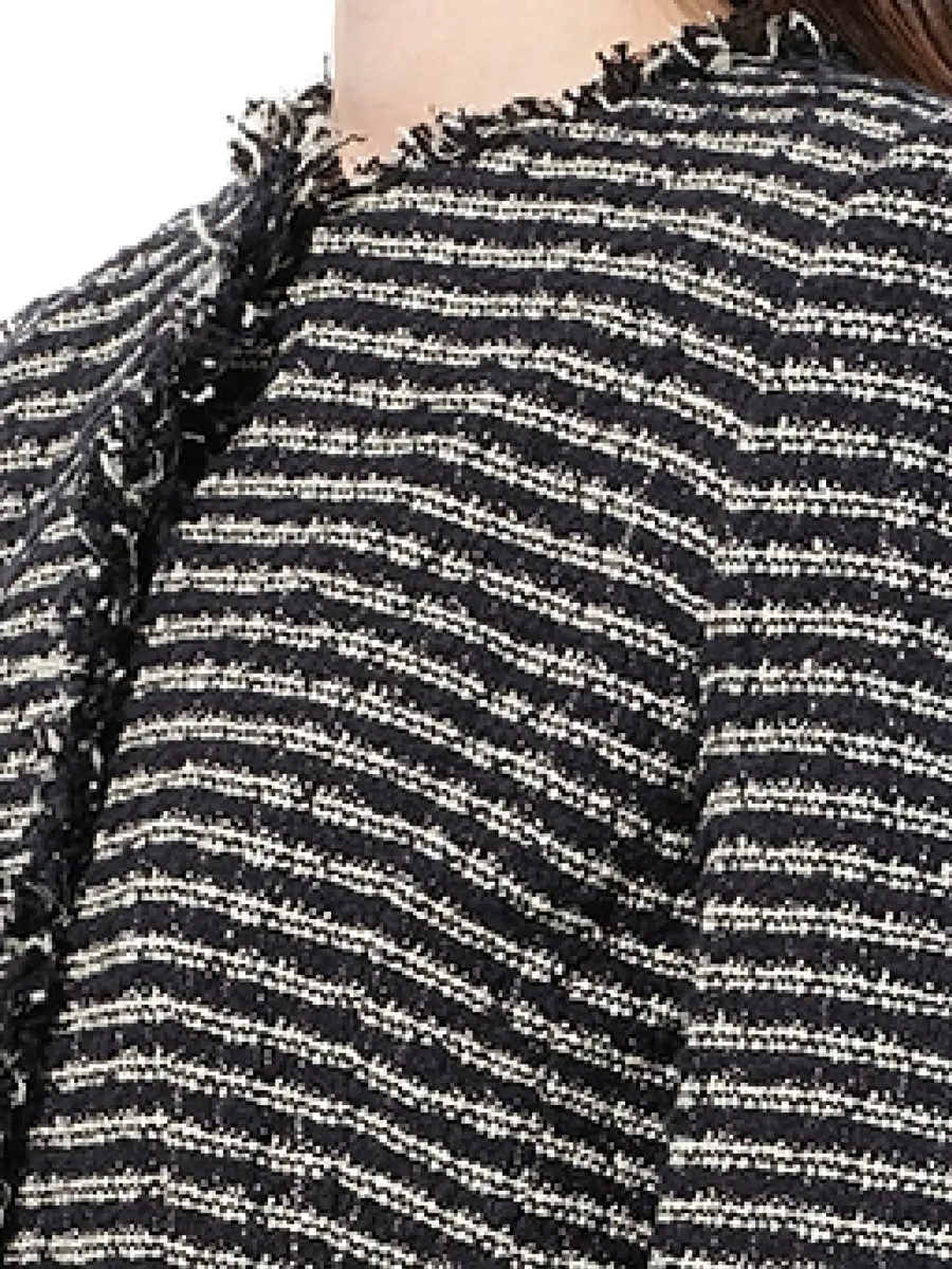 Alexander McQueen Boucle Tweed Jacket in Black/ivory | Thumbnail 2 Alexander McQueen Boucle Tweed Jacket in Black/ivory | Thumbnail 2