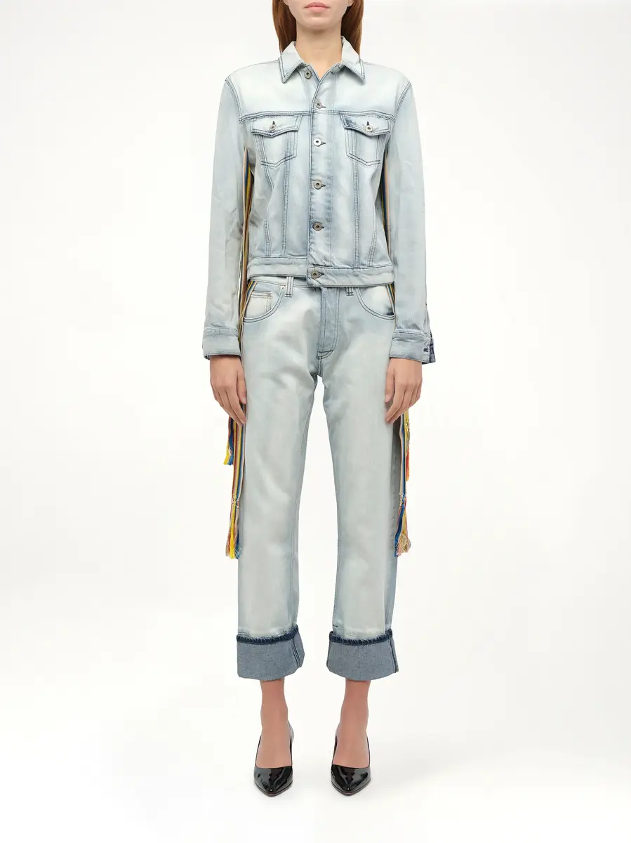 Loewe Stripe Band Denim Jacket in L Blue | Thumbnail 4 Loewe Stripe Band Denim Jacket in L Blue | Thumbnail 4