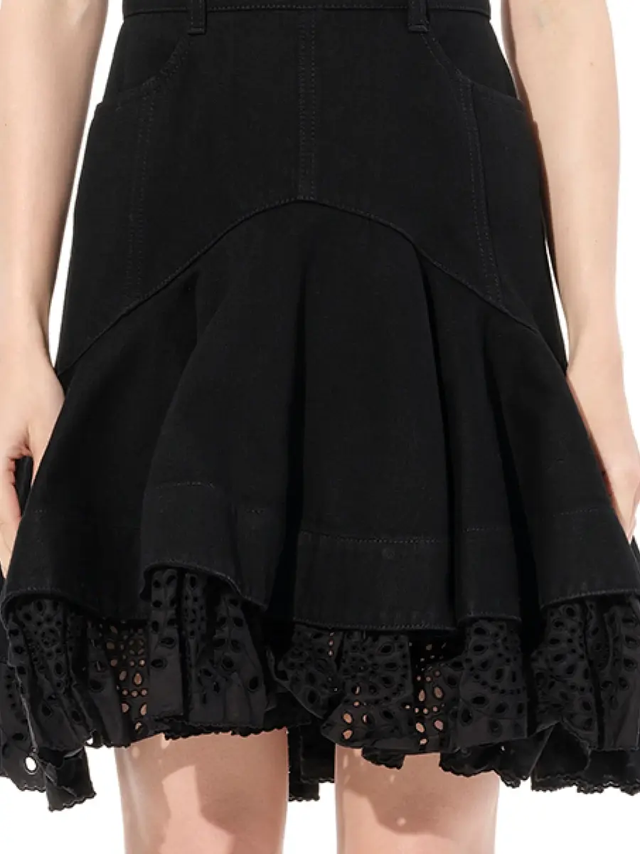 Alexander McQueen Mini Denim Dress | Thumbnail 2 Alexander McQueen Mini Denim Dress | Thumbnail 2