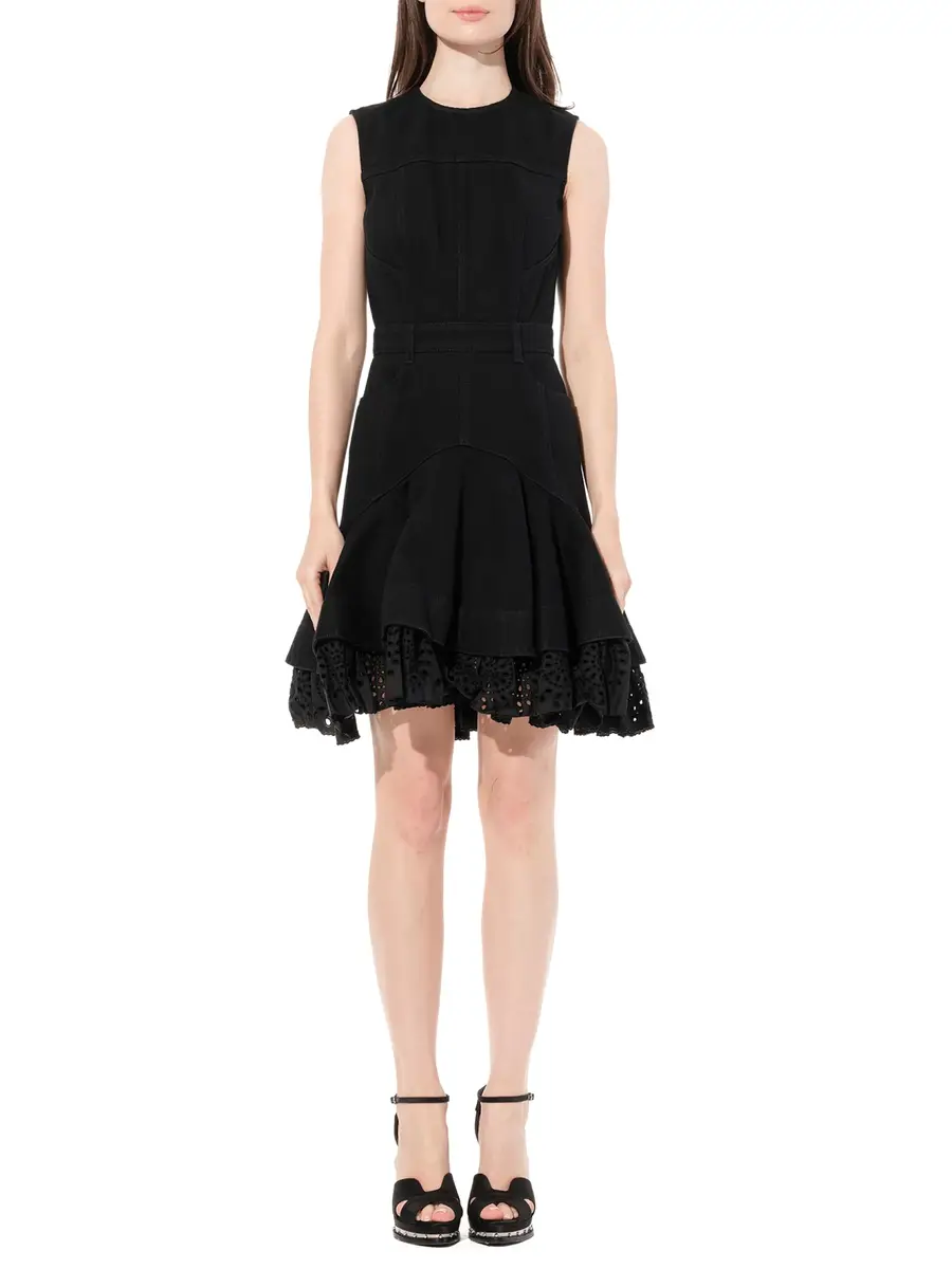 Alexander McQueen Mini Denim Dress | Thumbnail 4 Alexander McQueen Mini Denim Dress | Thumbnail 4