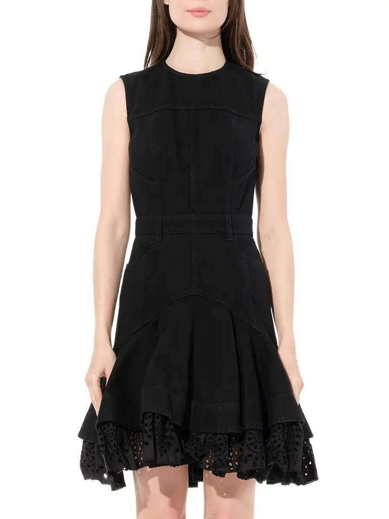 Alexander McQueen Mini Denim Dress | Image 1 Alexander McQueen Mini Denim Dress | Image 1