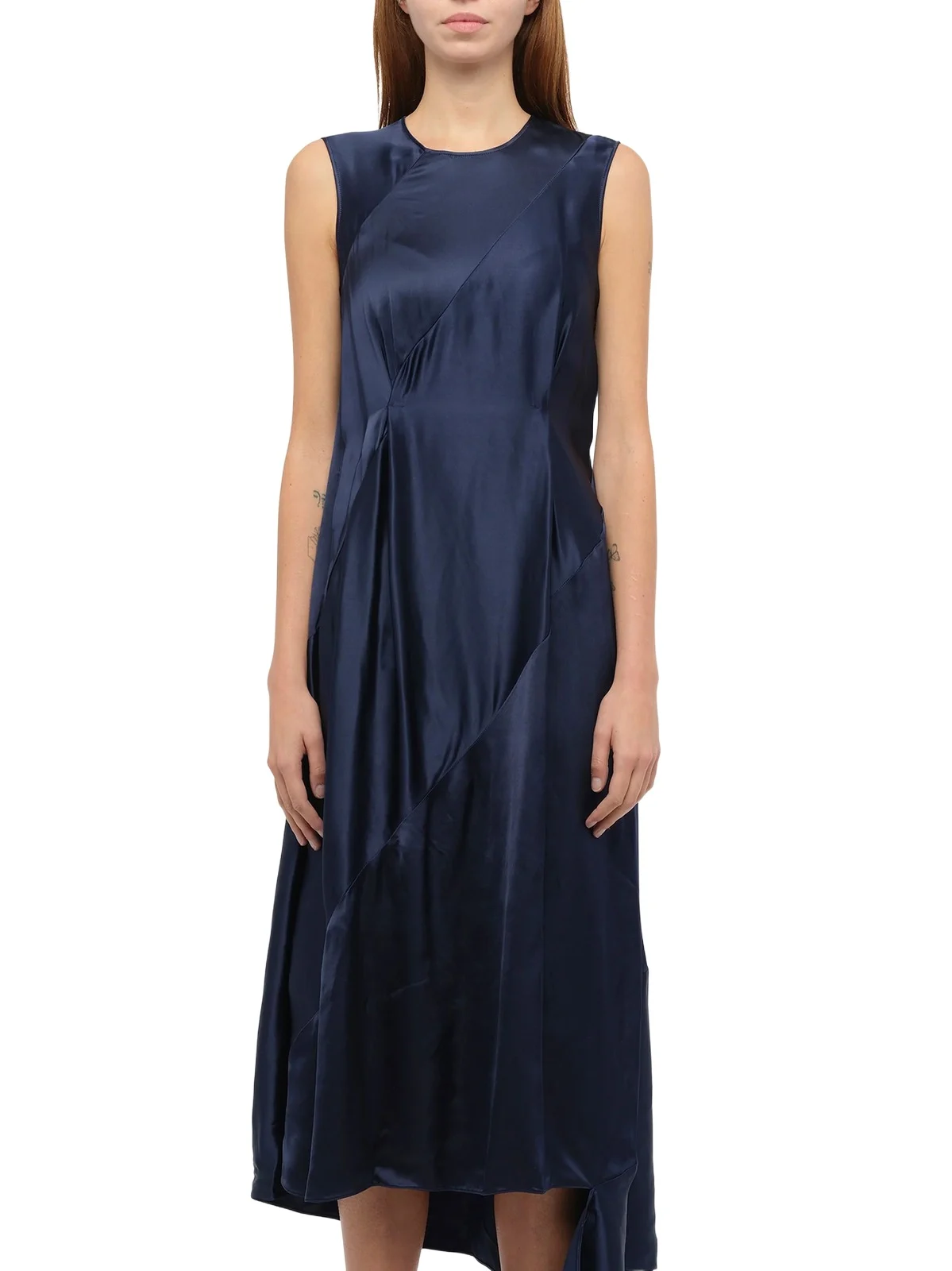 Sleeveless Satin Dress Sleeveless Satin Dress