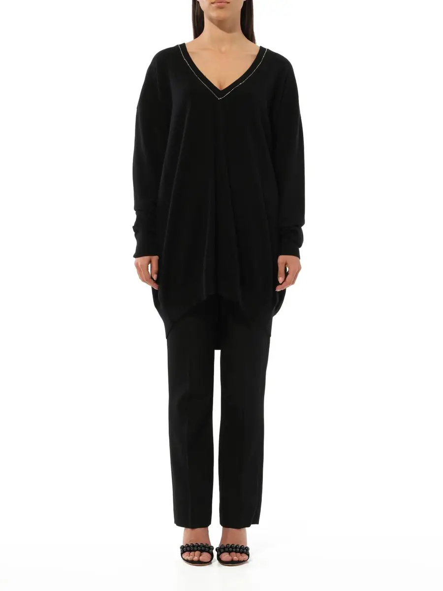 Givenchy Embroidered Strass V-neck | Thumbnail 4 Givenchy Embroidered Strass V-neck | Thumbnail 4