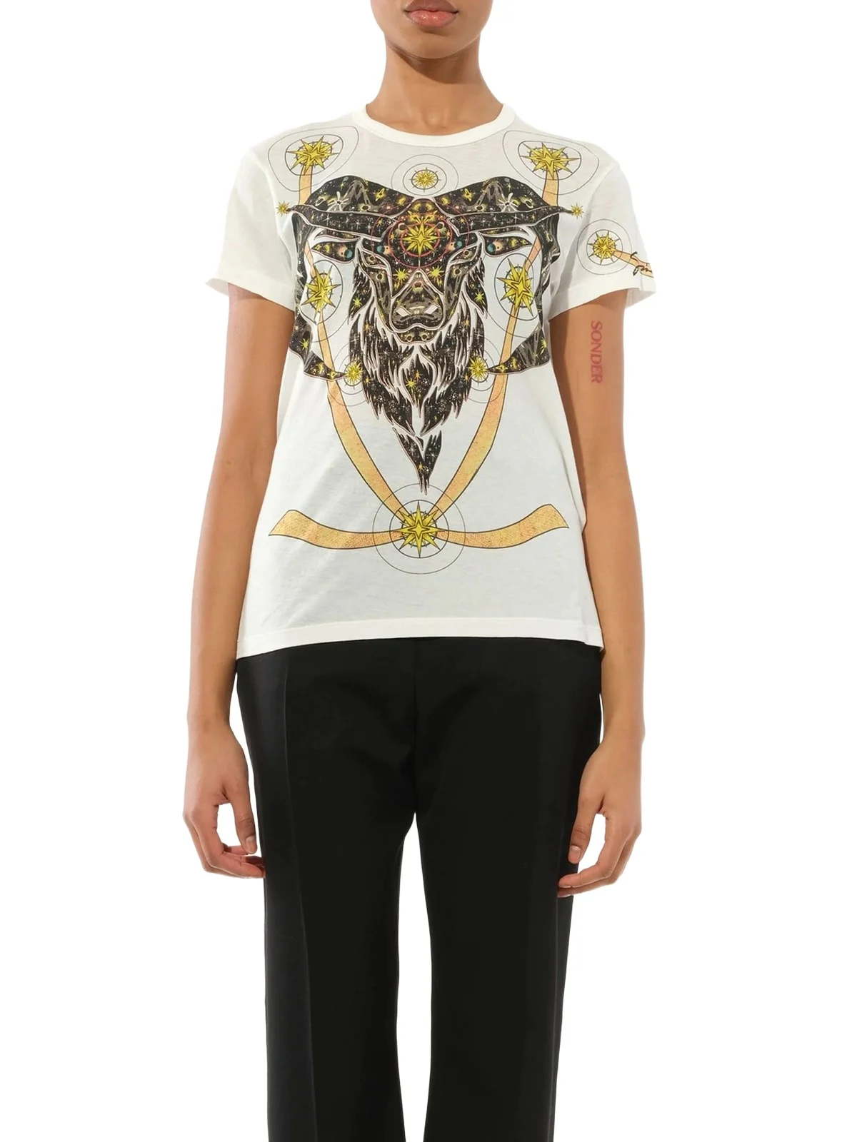 Givenchy Aries T-shirt Ecru