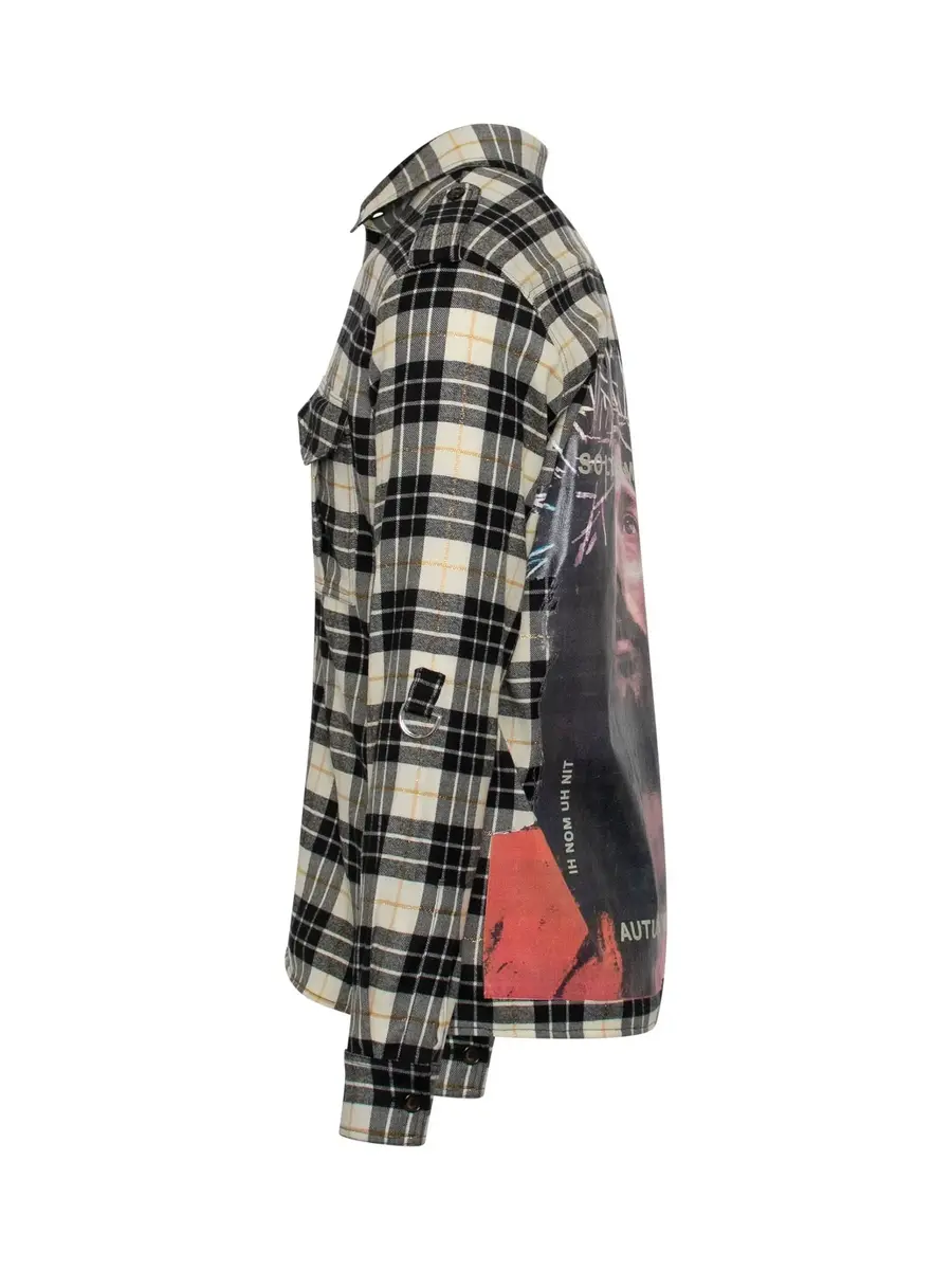 IH NOM UH NIT Jesus Shirt in Black Check | Thumbnail 2 IH NOM UH NIT Jesus Shirt in Black Check | Thumbnail 2