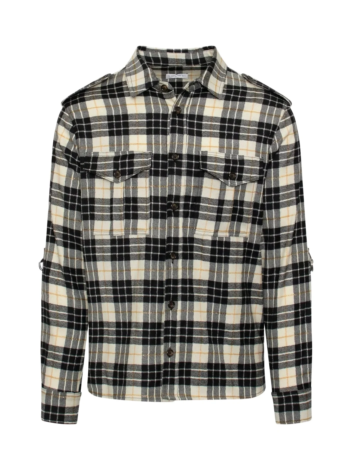 IH NOM UH NIT Jesus Shirt in Black Check
