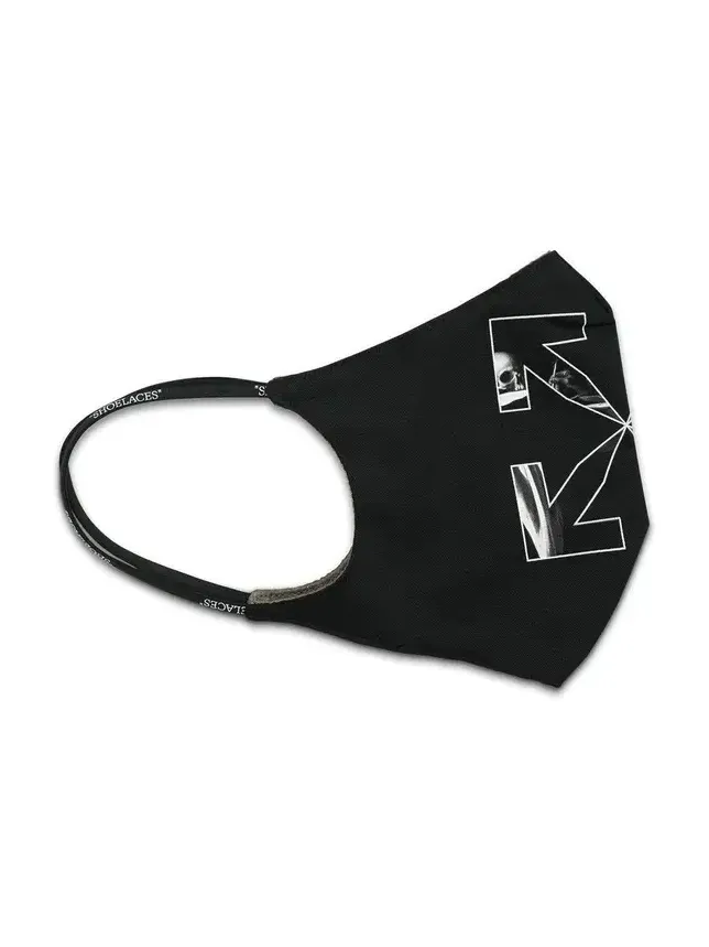 Off-White Caravaggio Arrow Simple Mask in Black/grey