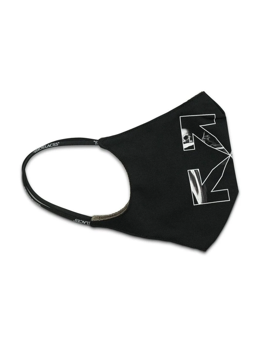 Off-White Caravaggio Arrow Simple Mask in Black/grey