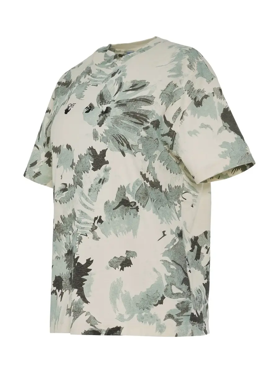 Off-White Floral Swimming Logo Regular T-shirt in Multicolorcolor Multicolor | Thumbnail 3