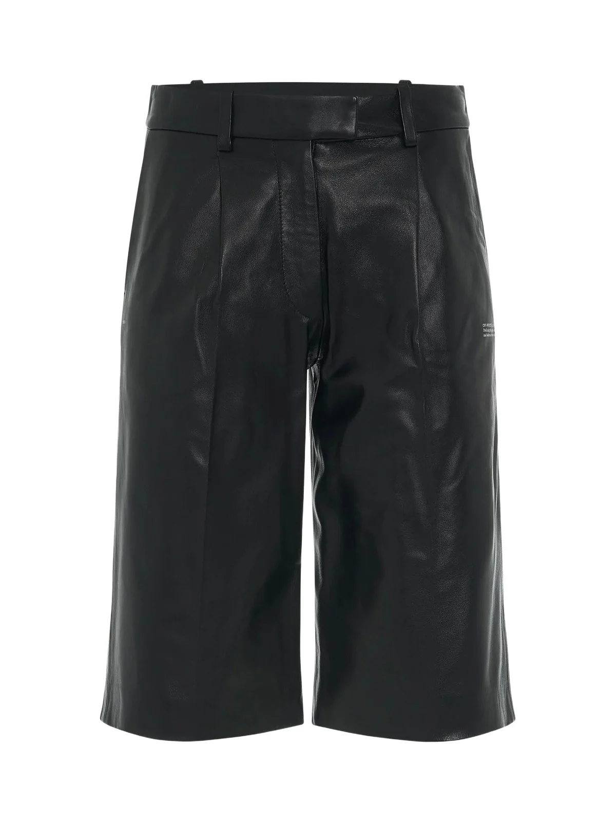 Off-White Leather Formal Shorts