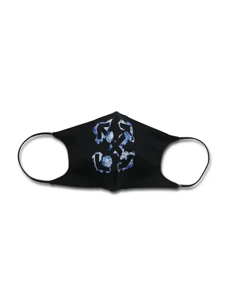 Off-White Puffy Flower Arrow Simple Mask