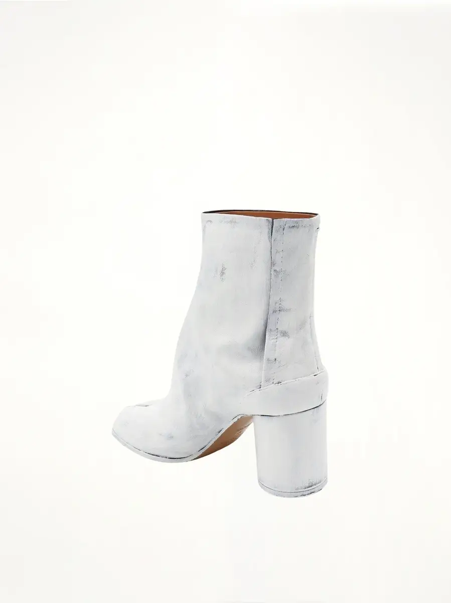 Maison Margiela Tabi Bianchetto Ankle Boots 8cm in White | Thumbnail 2 Maison Margiela Tabi Bianchetto Ankle Boots 8cm in White | Thumbnail 2