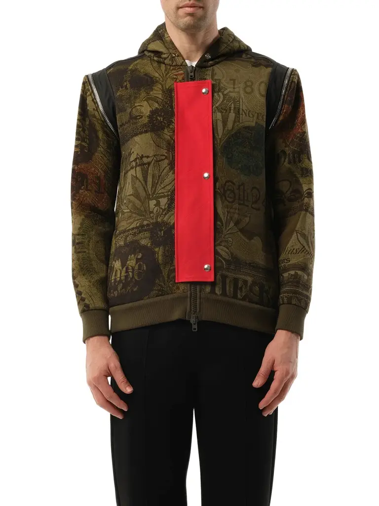 Givenchy Podium Dollar Hoodie in Khaki Green | Image 1 Givenchy Podium Dollar Hoodie in Khaki Green | Image 1