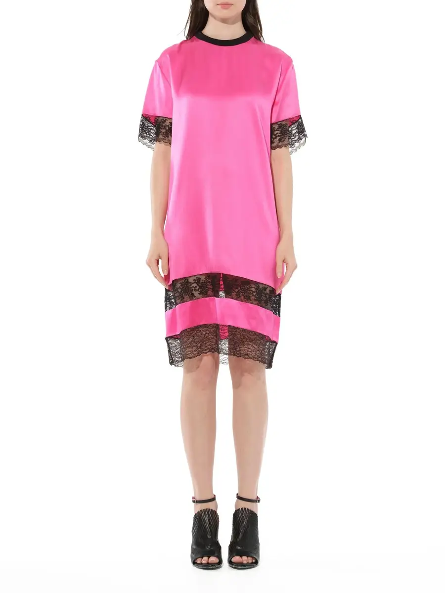 Givenchy Silk Dress in Fushia Pink | Thumbnail 4