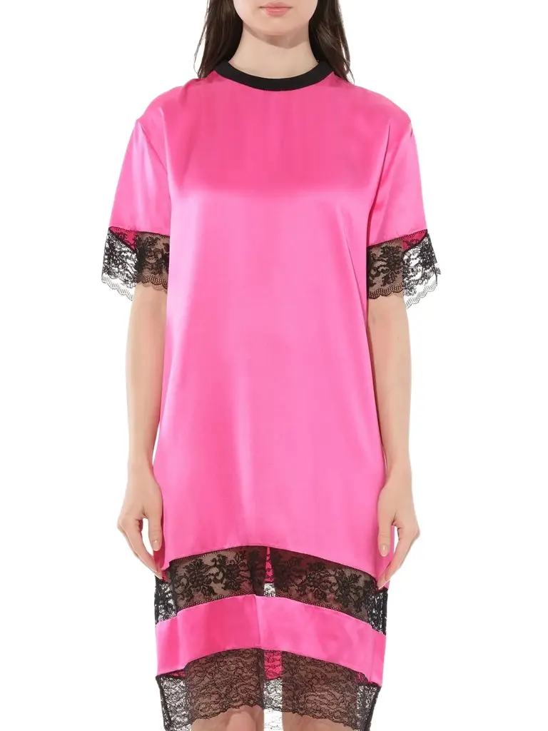 Givenchy Silk Dress in Fushia Pink | Image 1 Givenchy Silk Dress in Fushia Pink | Image 1