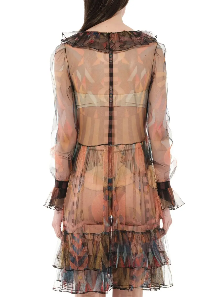 Givenchy Short Dress in Sheer Multicolour Multicolor | Thumbnail 6 Givenchy Short Dress in Sheer Multicolour Multicolor | Thumbnail 6