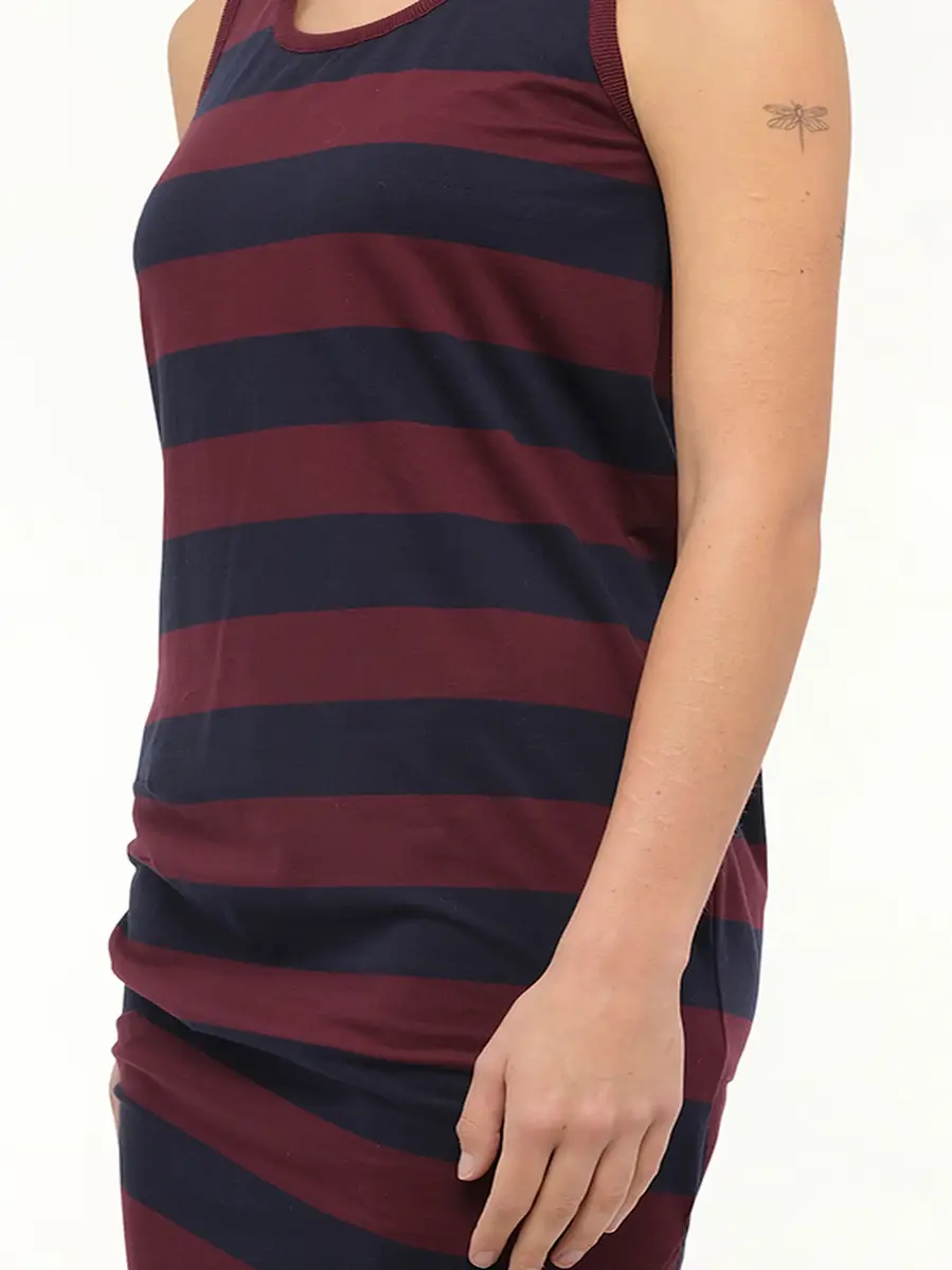 Loewe Stripe Jersey Dress in Navy/red | Thumbnail 2