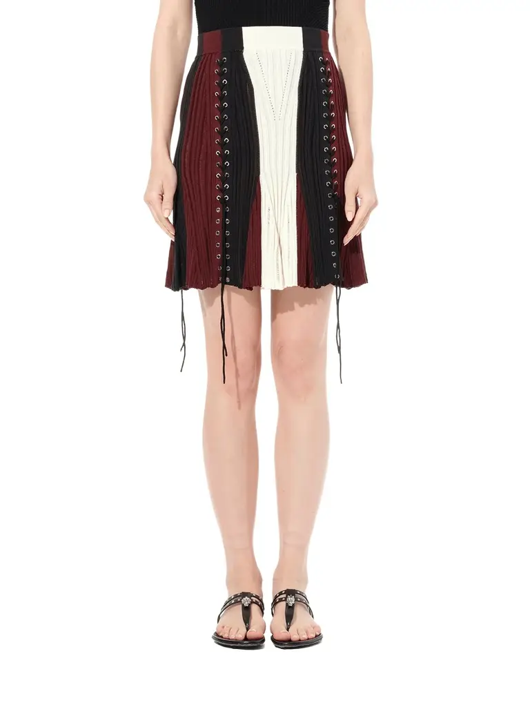 Alexander McQueen Laddered Mini Skirt | Image 1 Alexander McQueen Laddered Mini Skirt | Image 1