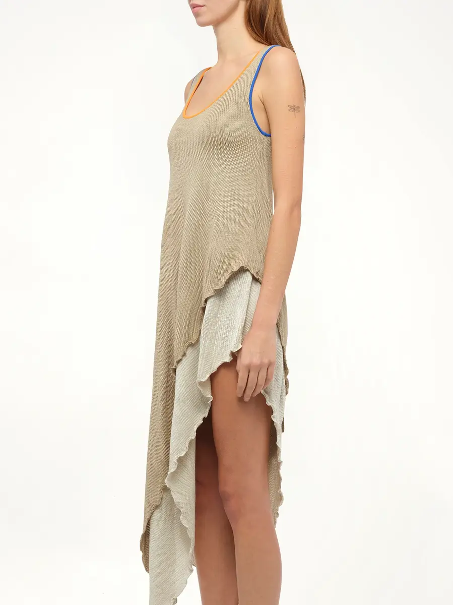 Loewe Tank Top Knit Dress in Sand | Thumbnail 3