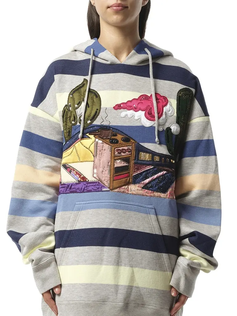 Marc Jacobs Long Sleeve Hooded Sweatshirt | Image 1 Marc Jacobs Long Sleeve Hooded Sweatshirt | Image 1