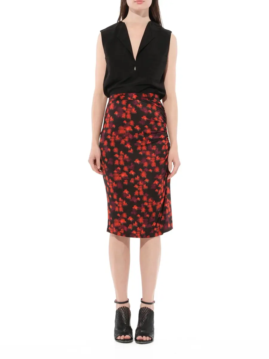 Givenchy Flower Skirt in Black/red | Thumbnail 4 Givenchy Flower Skirt in Black/red | Thumbnail 4