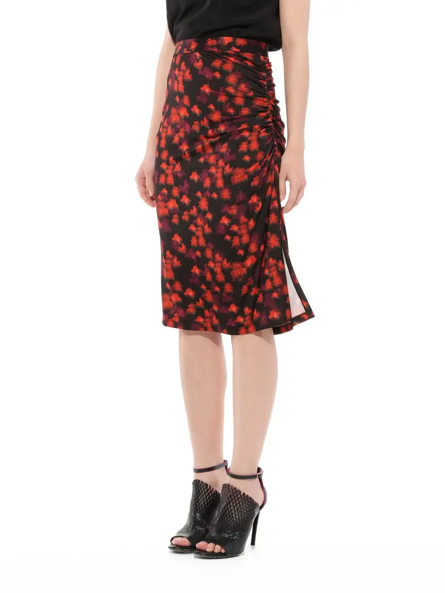 Givenchy Flower Skirt in Black/red | Thumbnail 5 Givenchy Flower Skirt in Black/red | Thumbnail 5