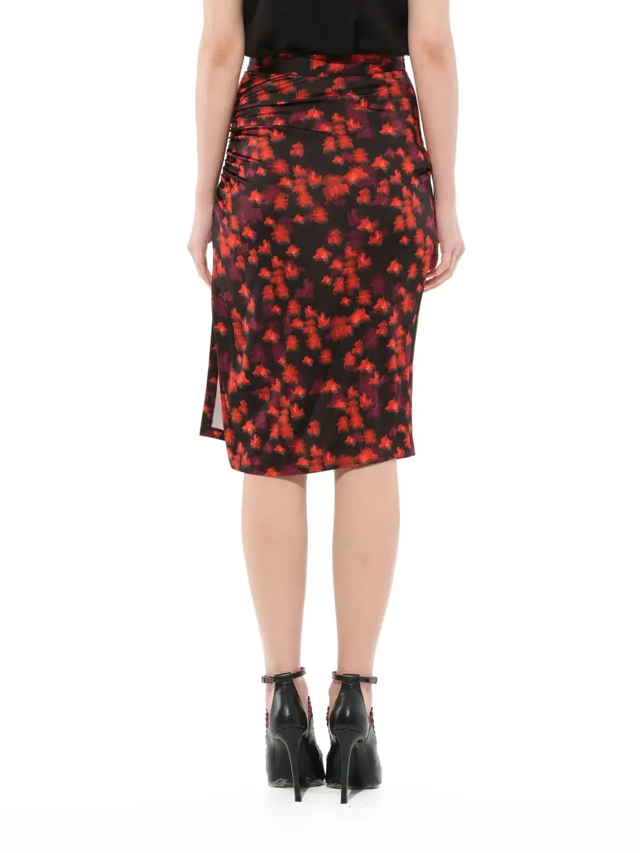 Givenchy Flower Skirt in Black/red | Thumbnail 6 Givenchy Flower Skirt in Black/red | Thumbnail 6