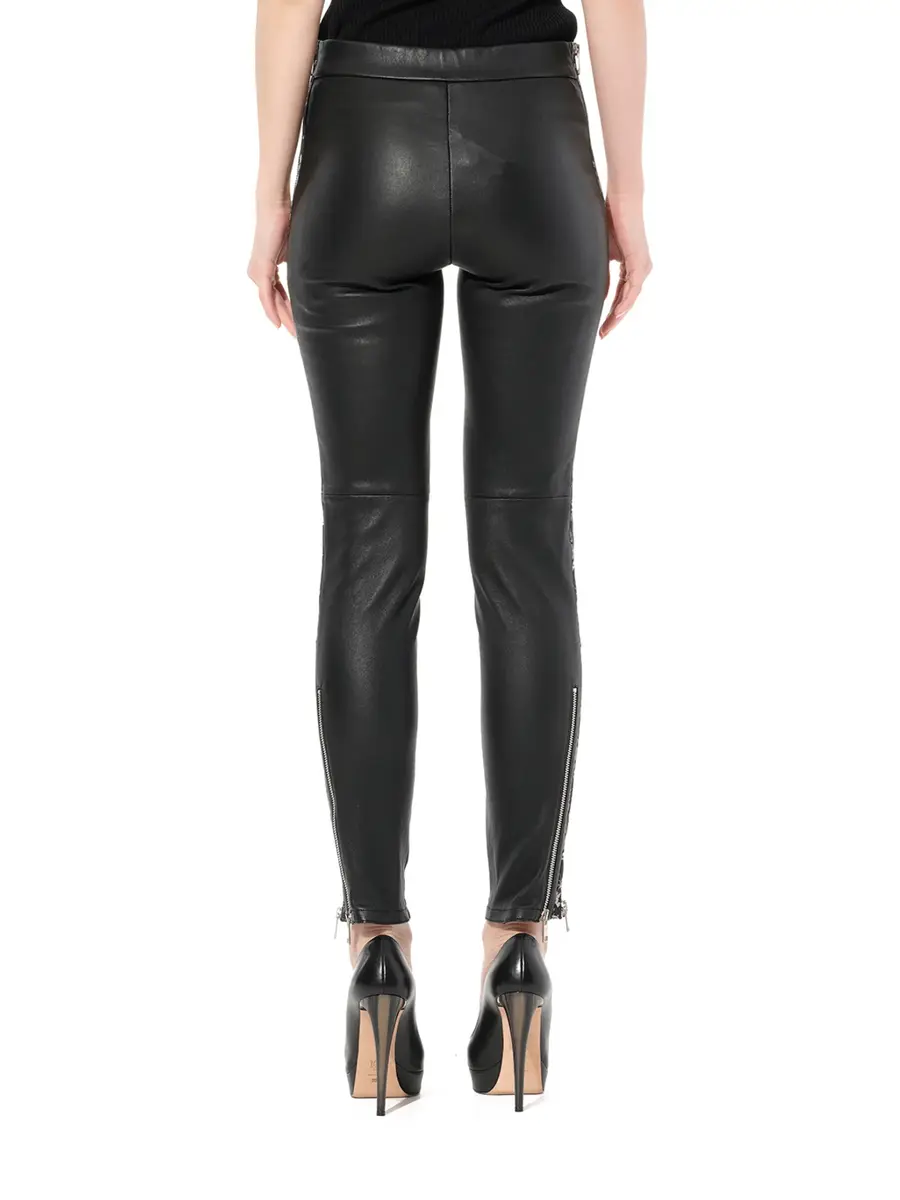 Alexander McQueen Leather Leggings | Thumbnail 6