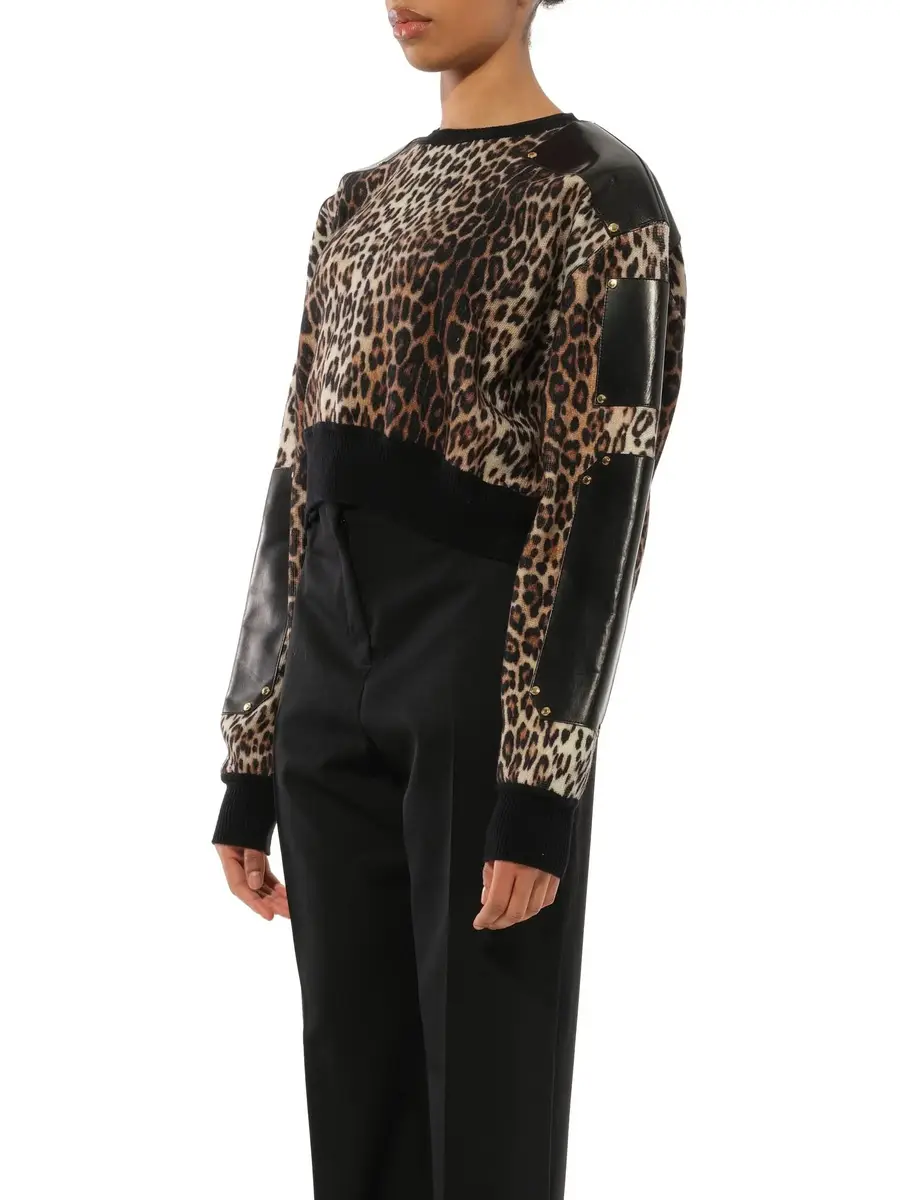 Givenchy Long Sleeve Sweater Knit in Multicolor | Thumbnail 5 Givenchy Long Sleeve Sweater Knit in Multicolor | Thumbnail 5