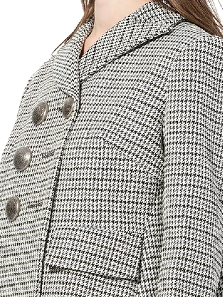 Alexander McQueen Cappotto Coat in Grey/black | Thumbnail 2 Alexander McQueen Cappotto Coat in Grey/black | Thumbnail 2