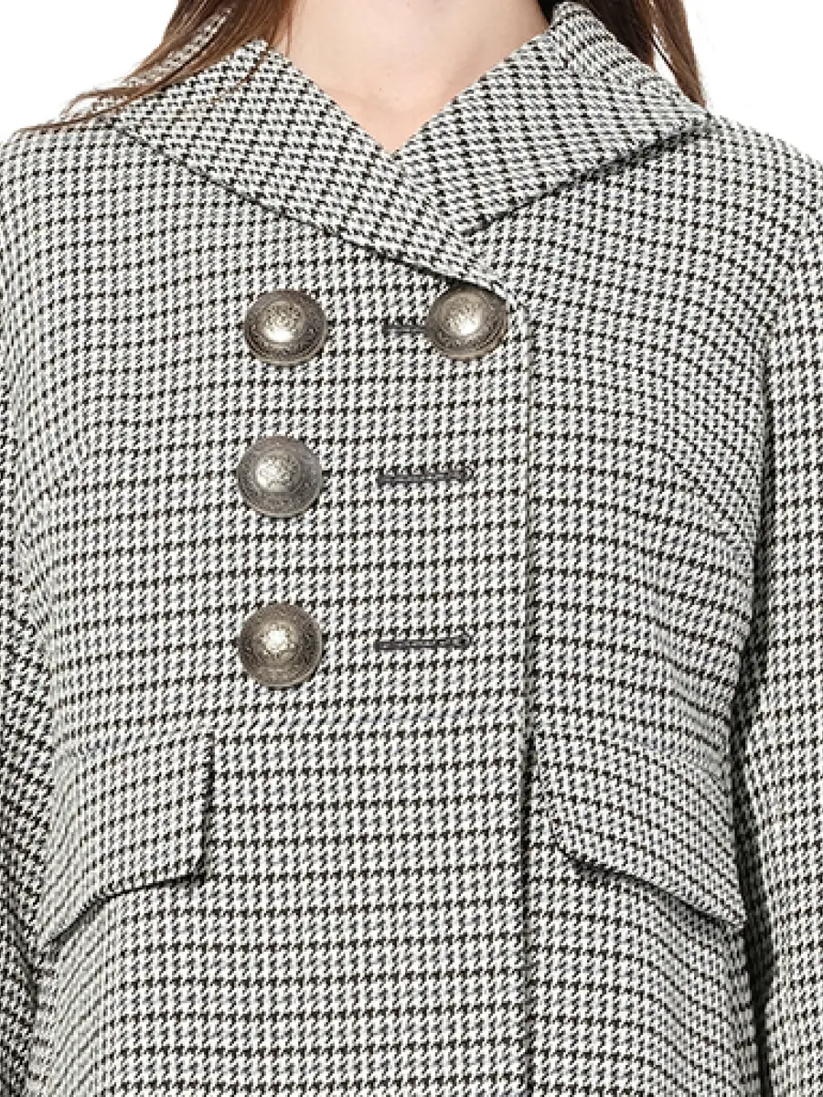 Alexander McQueen Cappotto Coat in Grey/black | Thumbnail 3 Alexander McQueen Cappotto Coat in Grey/black | Thumbnail 3