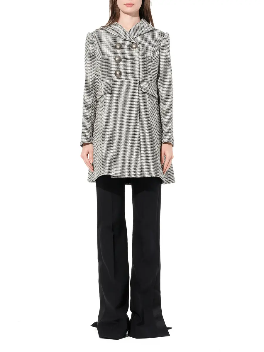 Alexander McQueen Cappotto Coat in Grey/black | Thumbnail 4 Alexander McQueen Cappotto Coat in Grey/black | Thumbnail 4