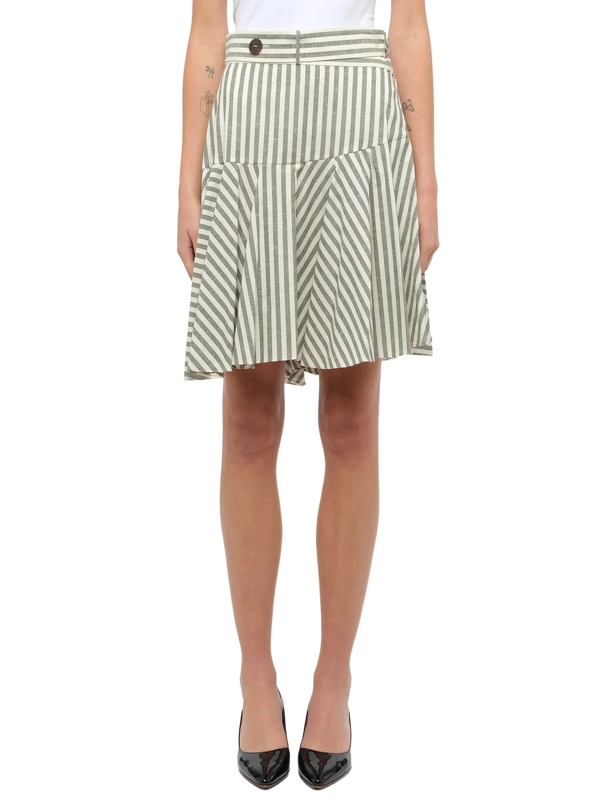 Stripe Skater Skirt