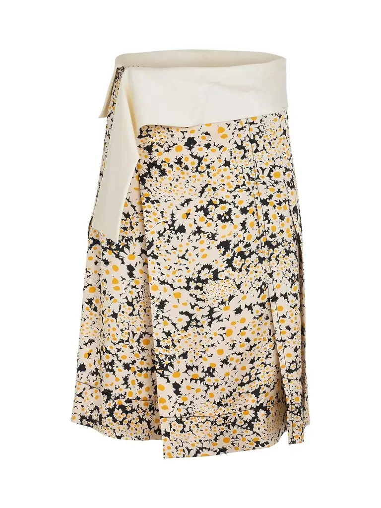 Celine Daisy Print Skirt