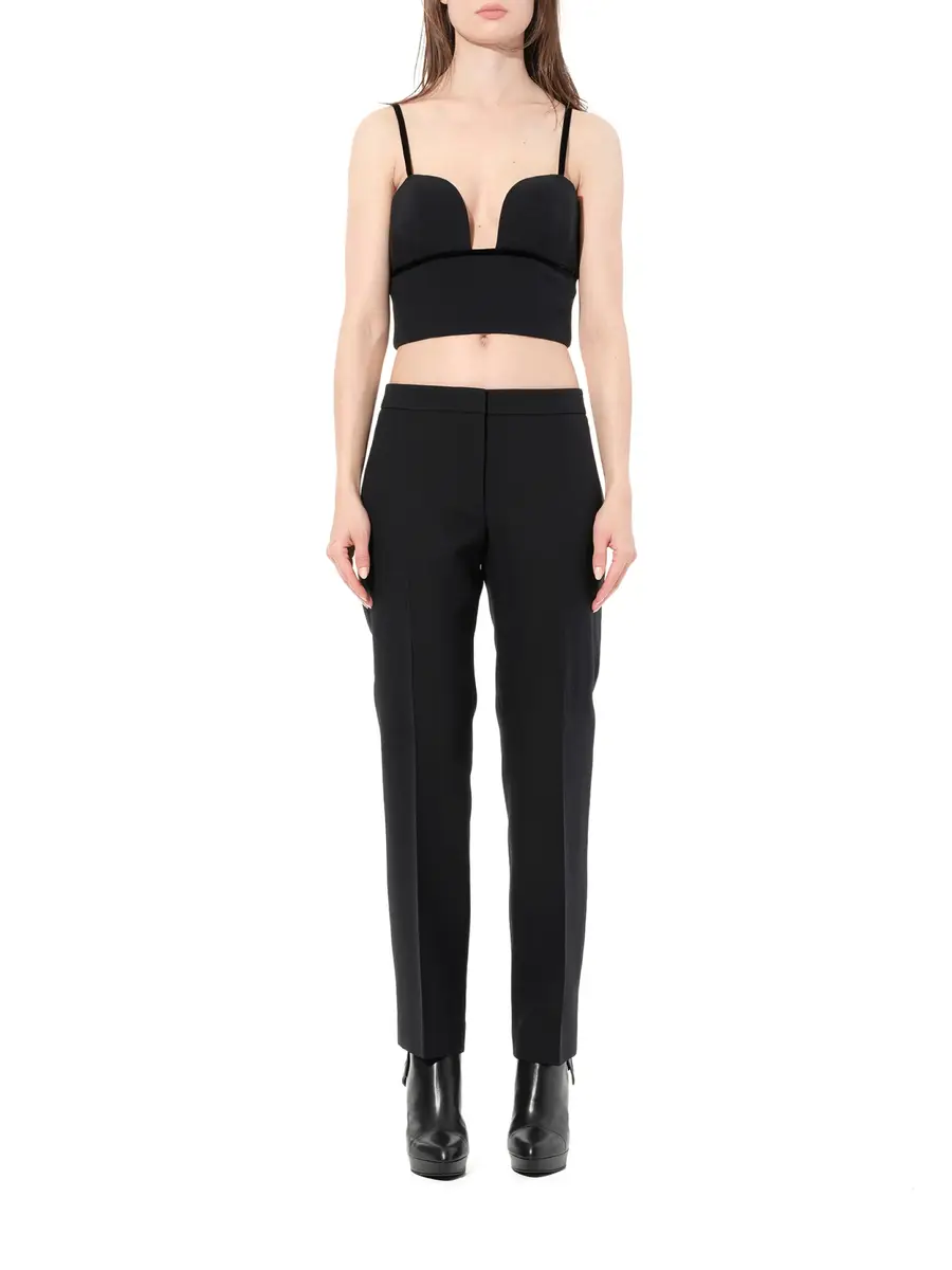 Alexander McQueen Leaf Crepe Top | Thumbnail 4 Alexander McQueen Leaf Crepe Top | Thumbnail 4