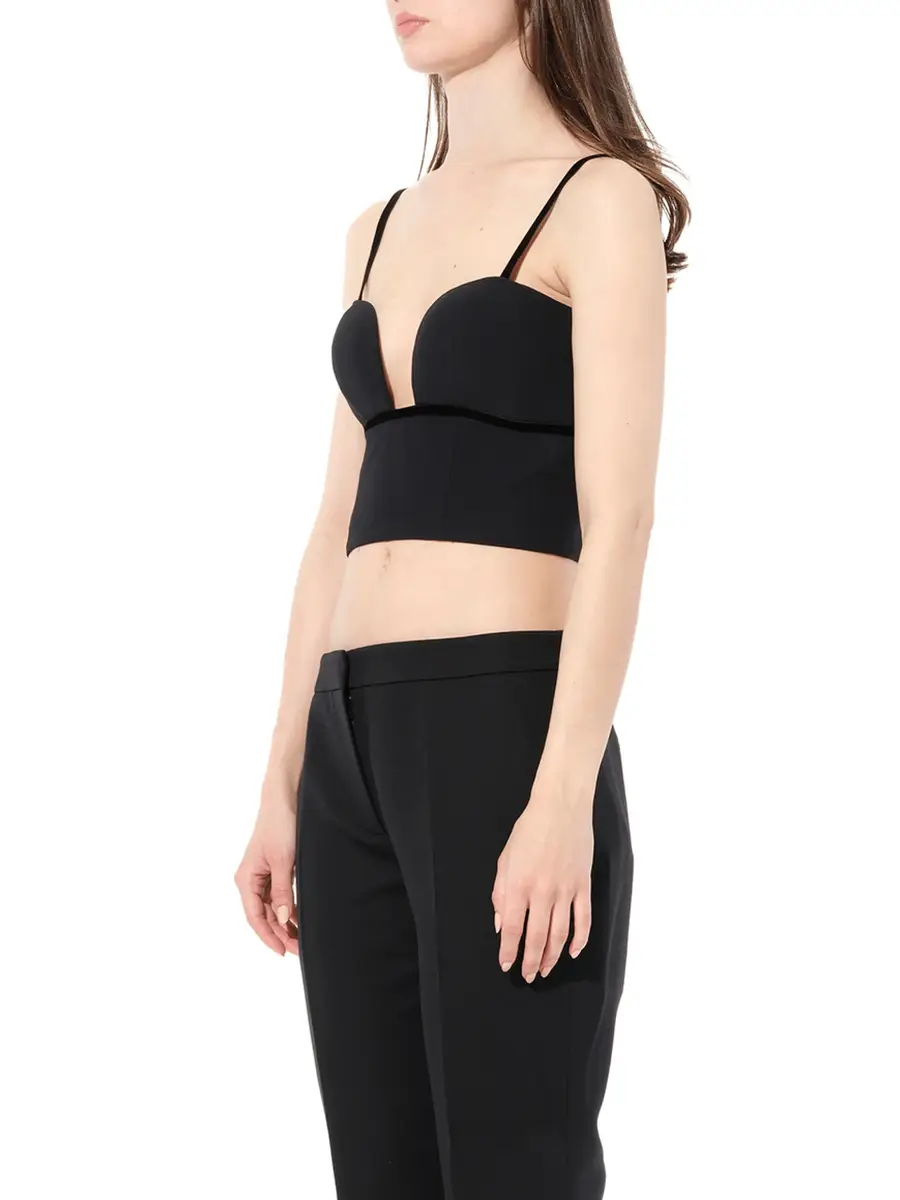 Alexander McQueen Leaf Crepe Top | Thumbnail 5 Alexander McQueen Leaf Crepe Top | Thumbnail 5