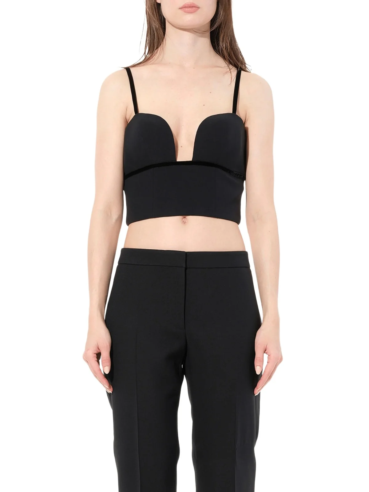Alexander McQueen Leaf Crepe Top