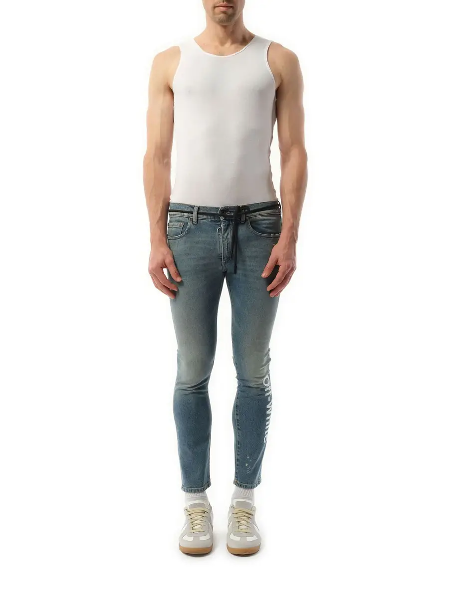 Off-White Skinny Denim Jeans in Vintage | Thumbnail 4 Off-White Skinny Denim Jeans in Vintage | Thumbnail 4