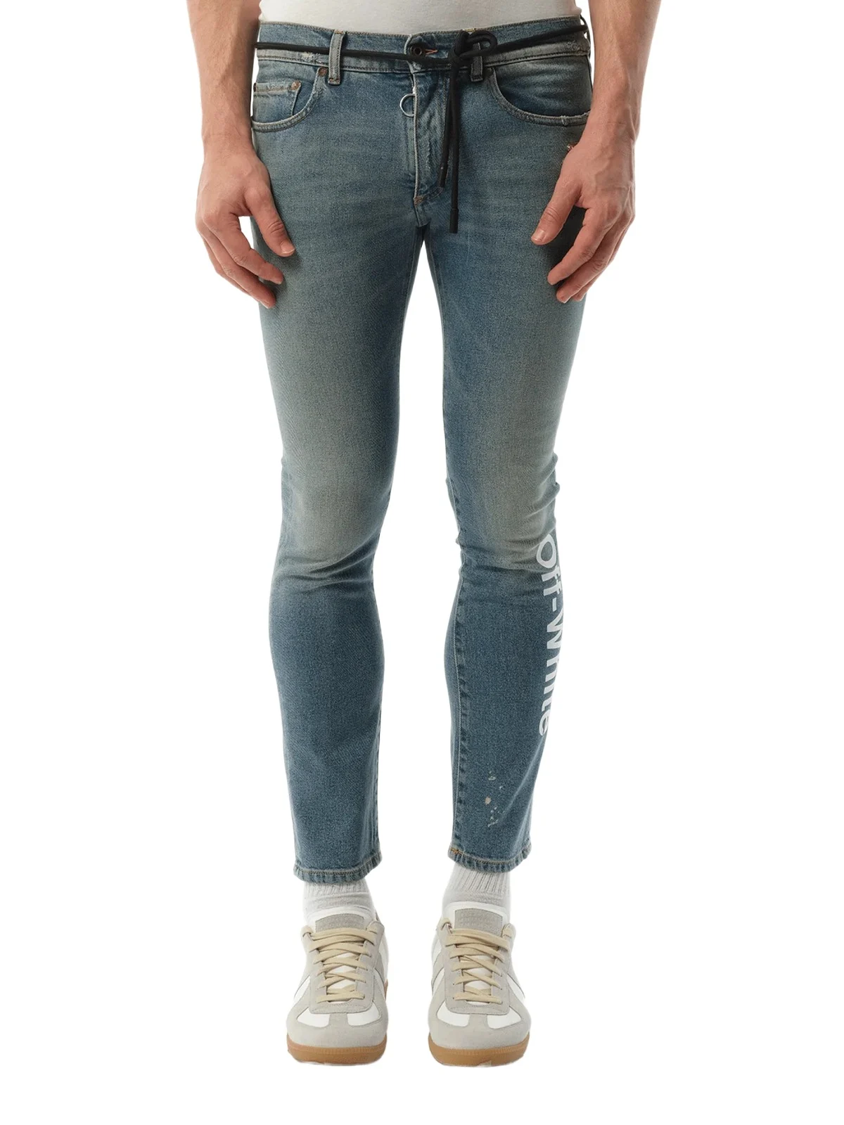 Off-White Skinny Denim Jeans in Vintage