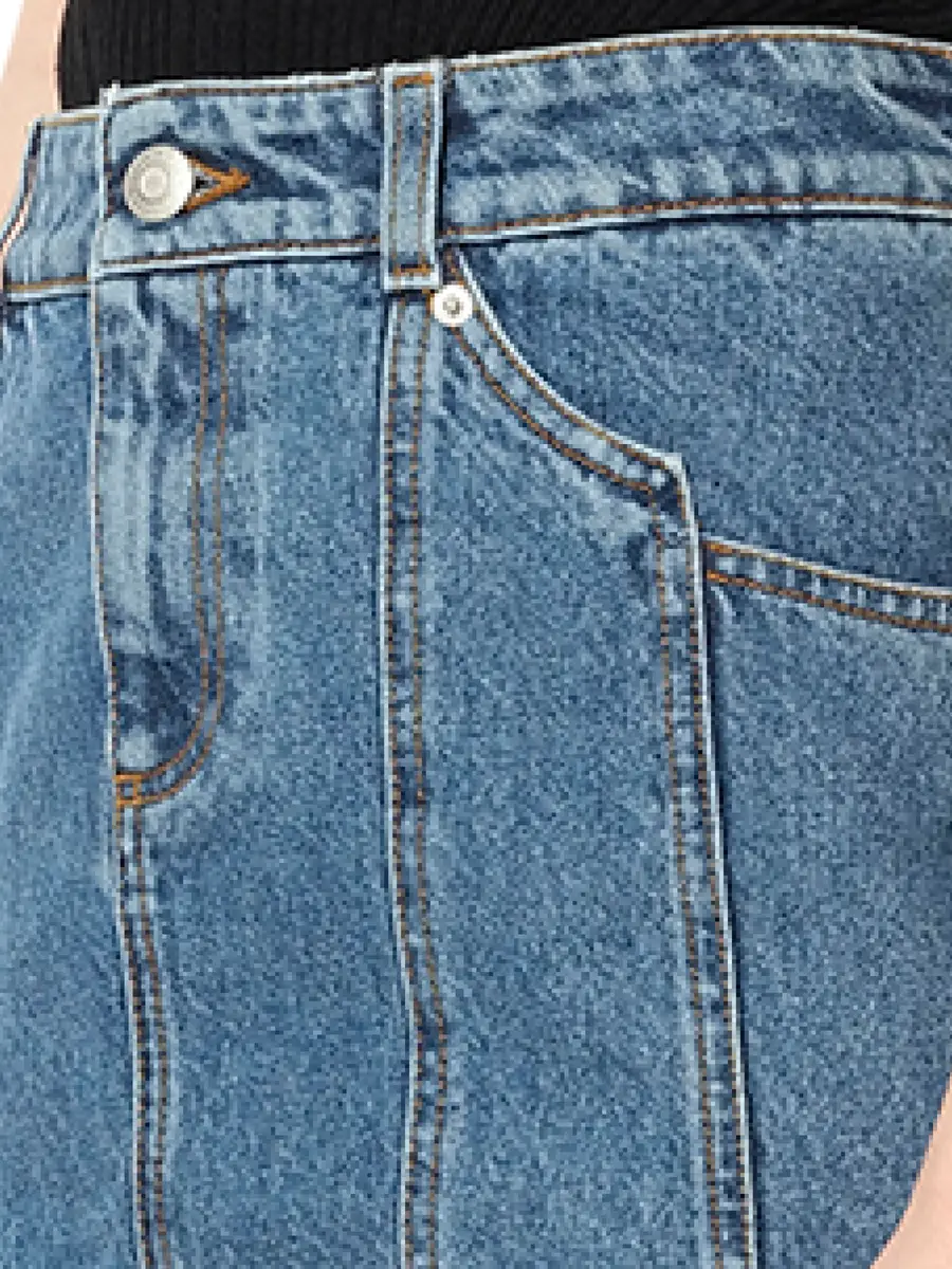 Alexander McQueen Mini Denim Skirt | Thumbnail 2