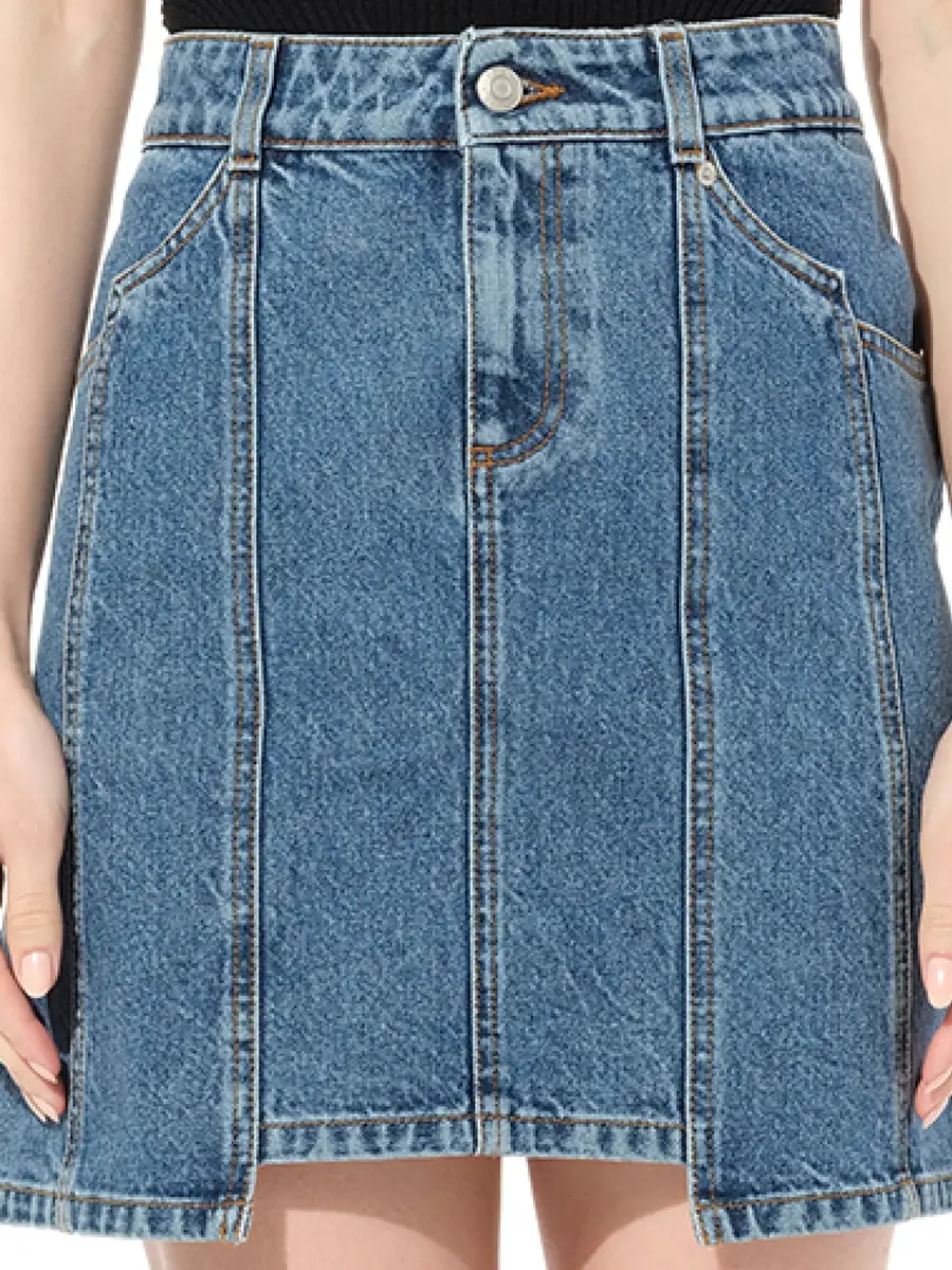 Alexander McQueen Mini Denim Skirt | Thumbnail 3